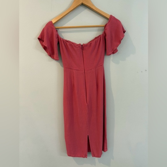 Reformation Marla Sheath Dress In Pink Size 0 - Picture 4 of 8